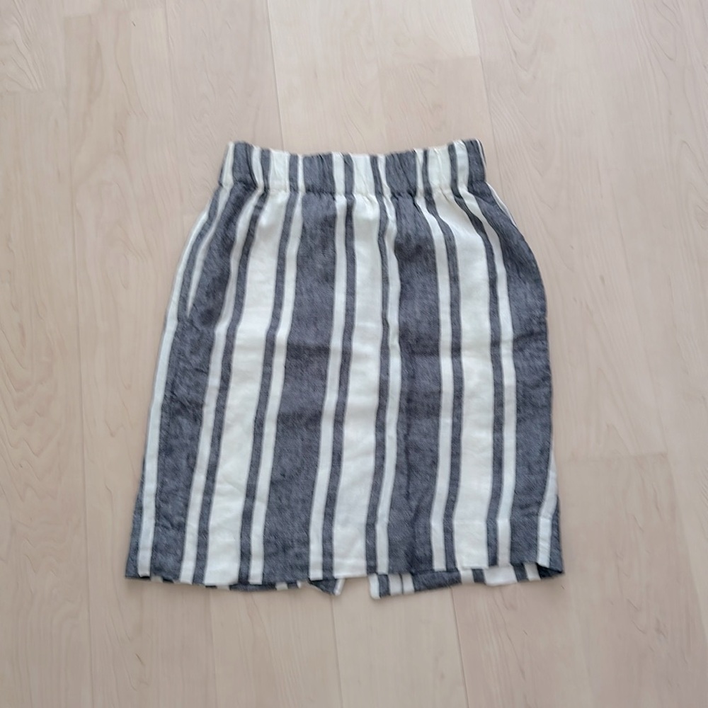 J Crew Linen Skirt lined NWOT